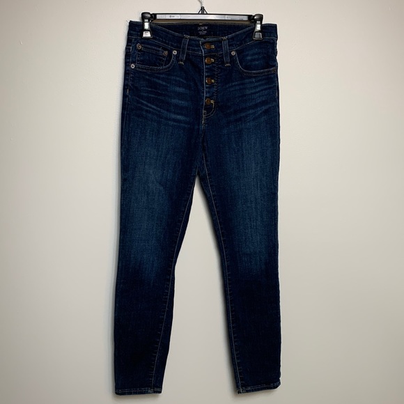 J Crew Button Fly High Rise Skinny Jean SZ 27